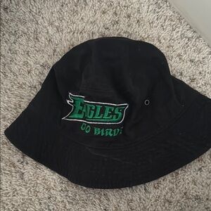 Eagles Black Bucket Hat